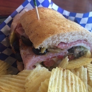 Muffuletta: Ham Salami, Provolone, Olive Mix